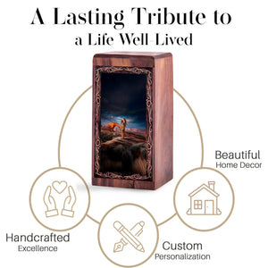 Native Landscape Theme Tribute Memorial Urn – Creamtion Urn For Mom & Dad