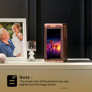 Butterfly Wooden Urns - Beautiful Burial Urns For Women Ashes