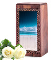 Handcrafted Beach Memorial Urn For Funeral - Ashes Box For Cremation