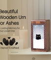 Black Cat Memorial Urns For Ashes - Wooden Box Urns For Pet Ashes
