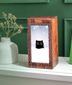 Black Cat Memorial Urns For Ashes - Wooden Box Urns For Pet Ashes
