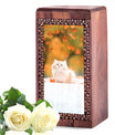 Cute Cat Urn Box For Ashes - Funeral Ashes Urns For Pet Cat