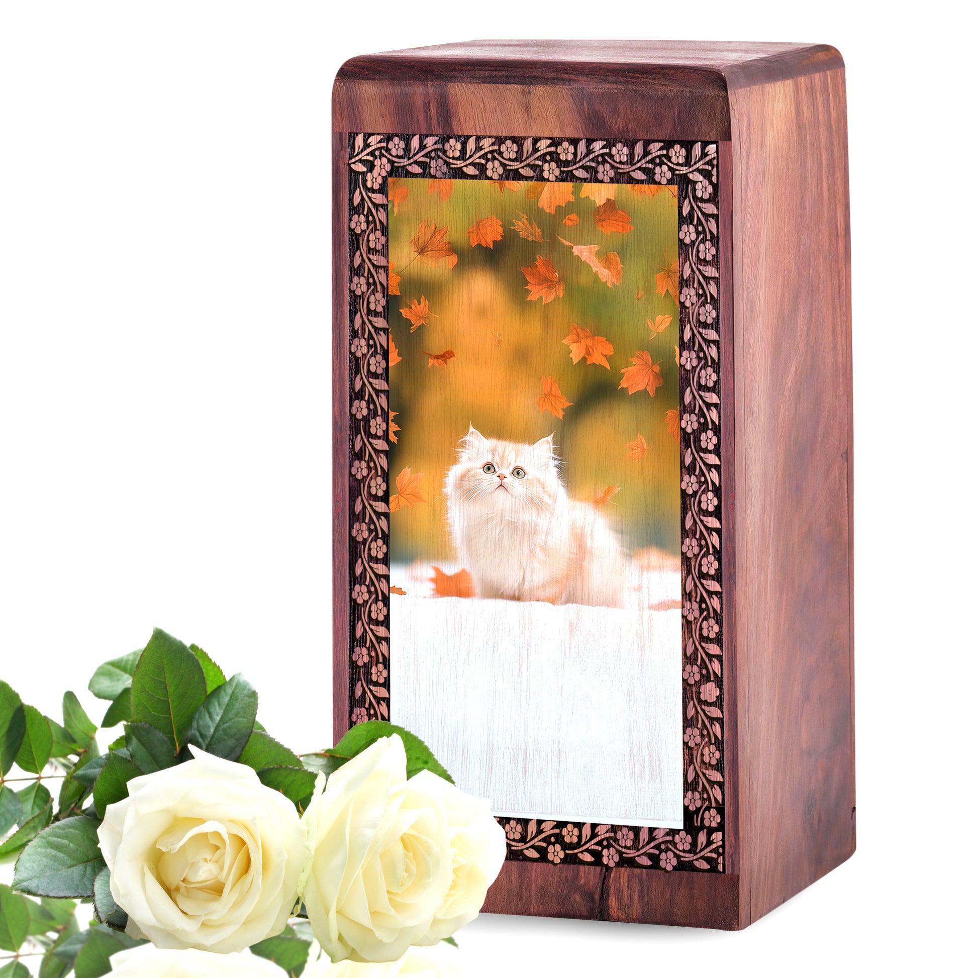 Cute Cat Urn Box For Ashes - Funeral Ashes Urns For Pet Cat