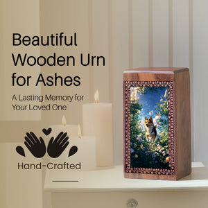 Corgi Pet Dog Ashes Urn For Cremation - Memorial Urn Boxes For Pets