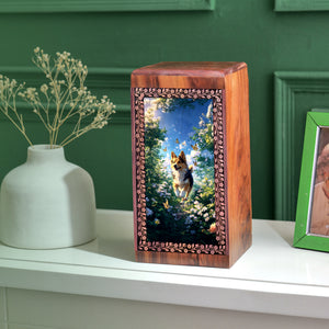 Corgi Pet Dog Ashes Urn For Cremation - Memorial Urn Boxes For Pets