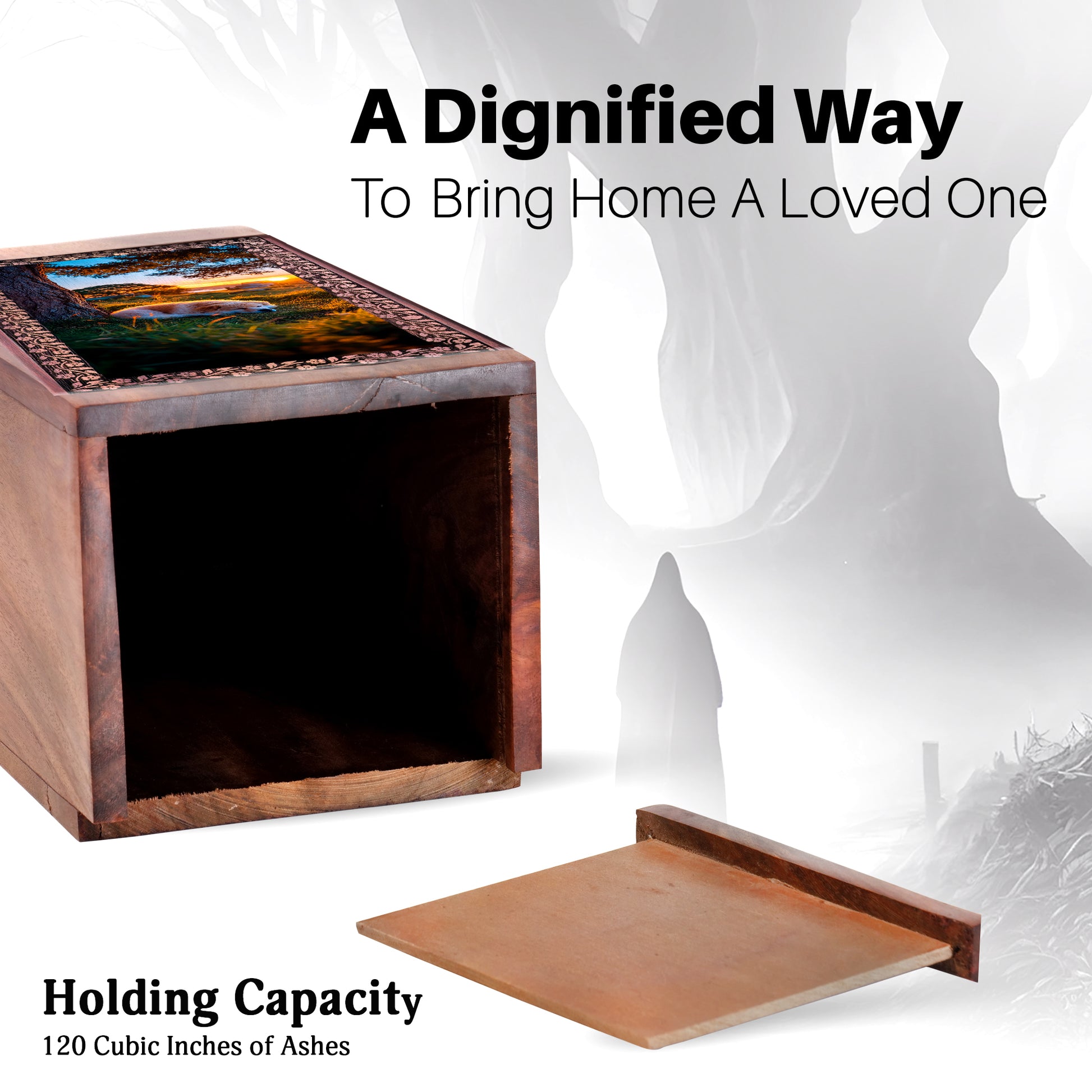Handcrafted Cremation Urn For Pet Dog - Dog's Ashes Memorial Urn