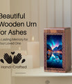 Aurora Borealis Themed Urn For Ashes - Ground Burial Urn For Men & Women